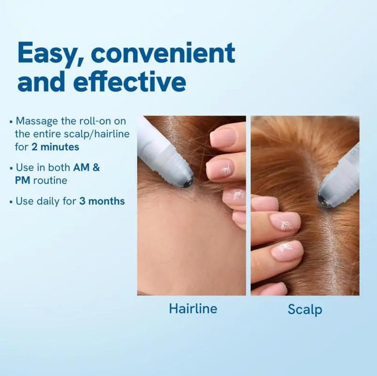 Hair Growth Serum Roll On – Thicker, Stronger Hair Faster