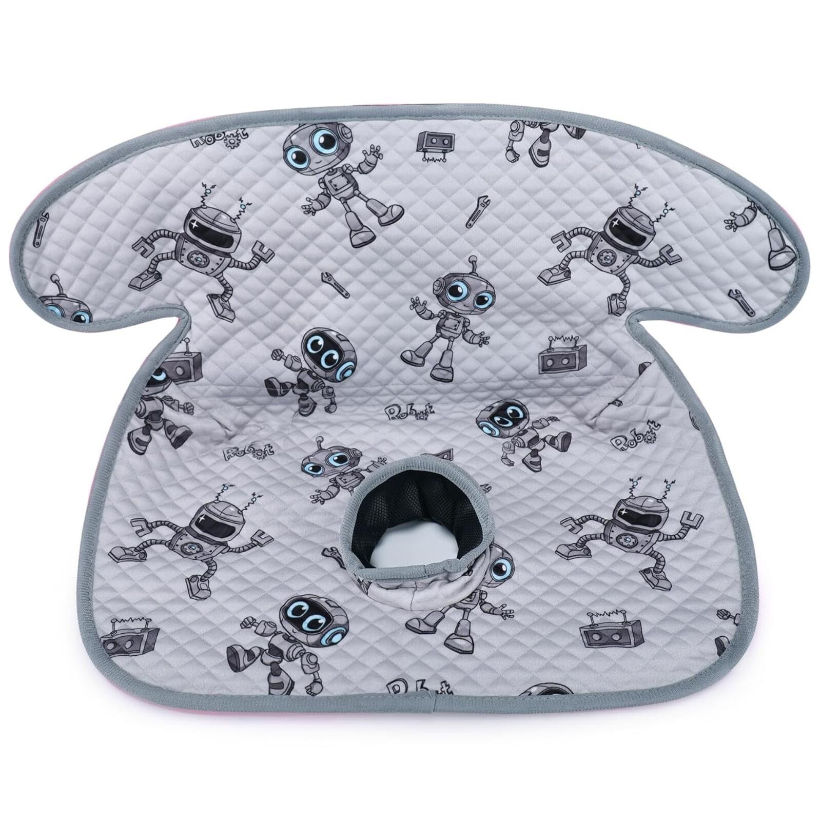 Car Seat Potty Protector | Waterproof Training Liner | Robot Grey