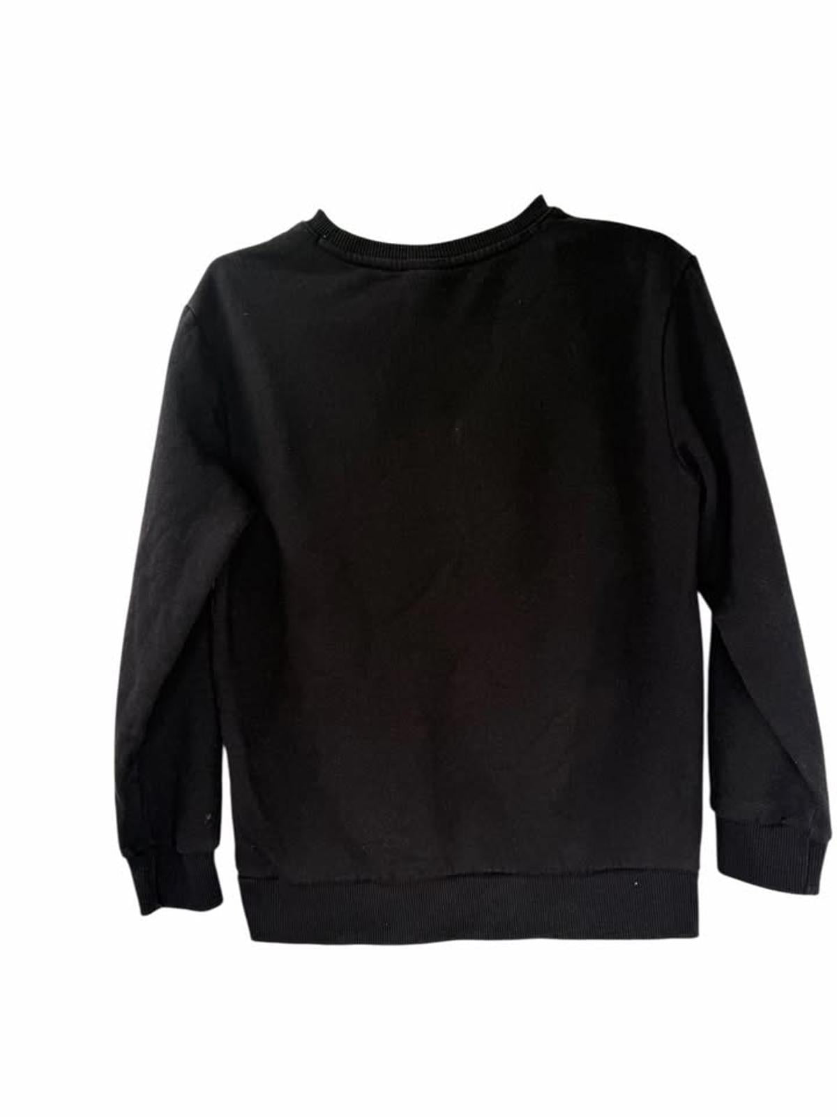Crazy 8 Kids Graphic Sweatshirt "AWESOME" Print, Black, Size 7-8