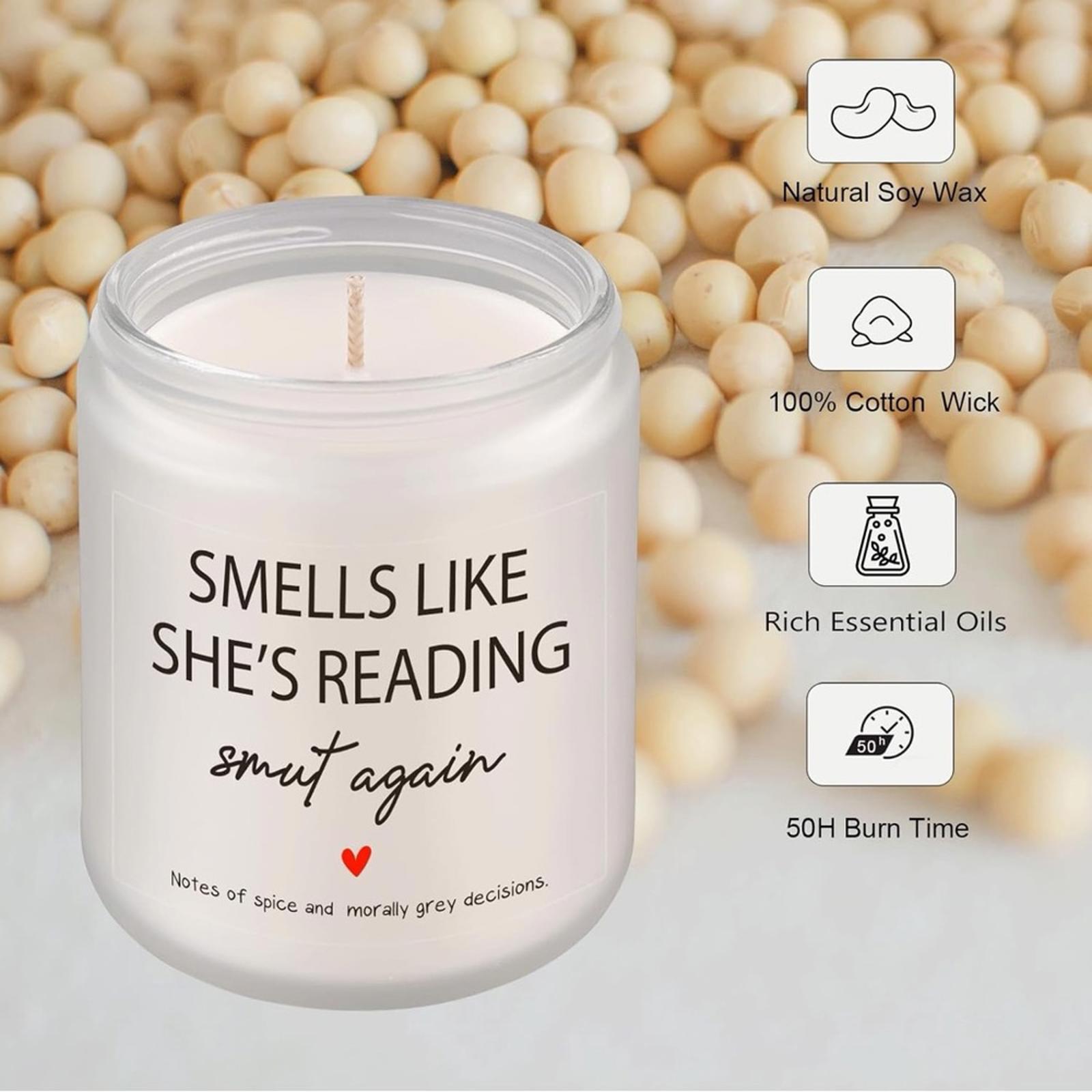 Smells Like She’s Reading Smut Again — Lavender & Eucalyptus Soy Candle