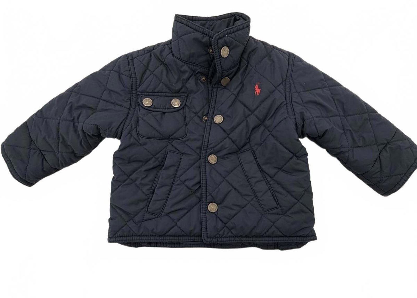 Ralph Lauren Boys Navy Quilted Jacket | Size 12M — Classic Look, Clean Condition
