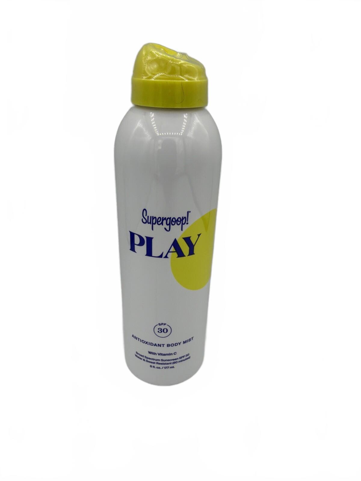 Supergoop! PLAY Antioxidant Body Mist SPF 30 Vitamin C Sunscreen 6oz New