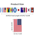Global Vibe Flag Banner — 47.5 FT Instant Atmosphere