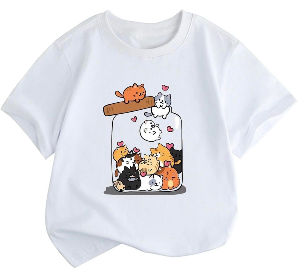 Cute Cat Graphic Tee (5–6Y) — Soft, Fun, Everyday Easy