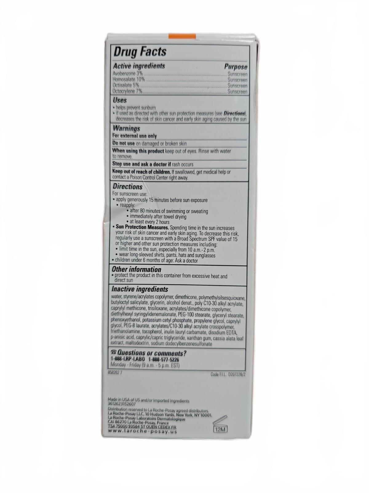 La Roche Posay Anthelios SPF 60 Sunscreen