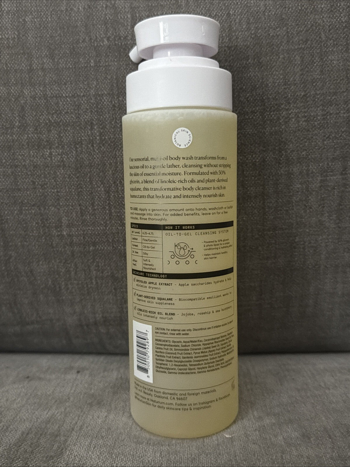 Naturium The Glow Getter Multi-Oil Hydrating Body Wash 16.9 oz