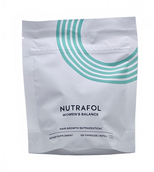Nutrafol Women's Balance hair growth supplement, 120 capsule refill pouch