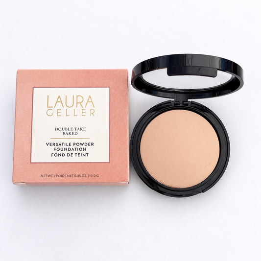 Laura Geller Double Take Baked Versatile Powder Foundation in Porcelain
