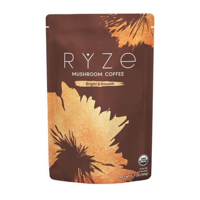 RYZE Organic Mushroom Coffee Medium Roast | 30 Servings | Brand New & Sealed
