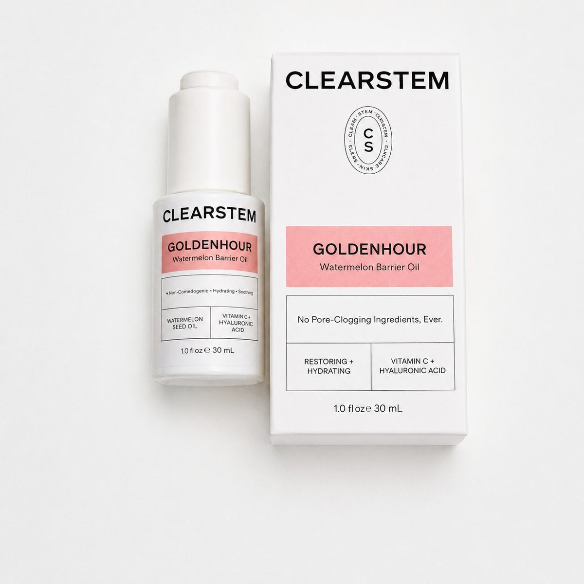 CLEARSTEM GOLDENHOUR Watermelon Barrier Face Oil 1 oz