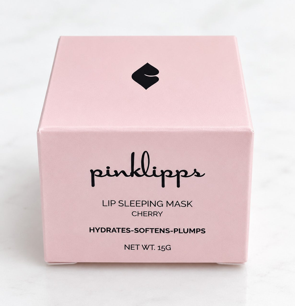 Pinklipps Lip Sleeping Mask Cherry 15g Hydrates Softens Plumps New in Box