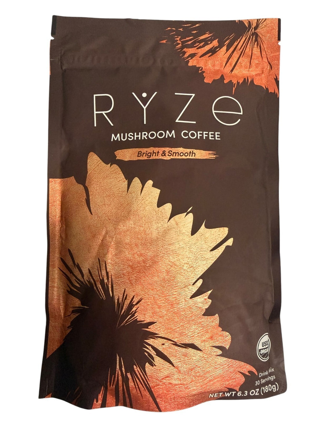 RYZE Mushroom Coffee 30 Servings Organic Instant Coffee New and sealed.