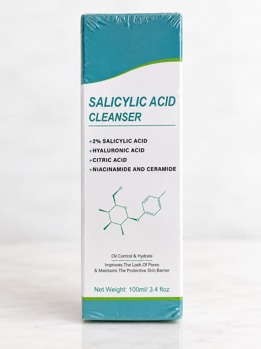 Salicylic Acid Cleanser 2% with Hyaluronic Acid Niacinamide Ceramide 100ml New