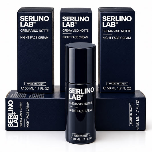 Serlino Lab Italian overnight moisturizer, 1.7 oz pump bottle with box