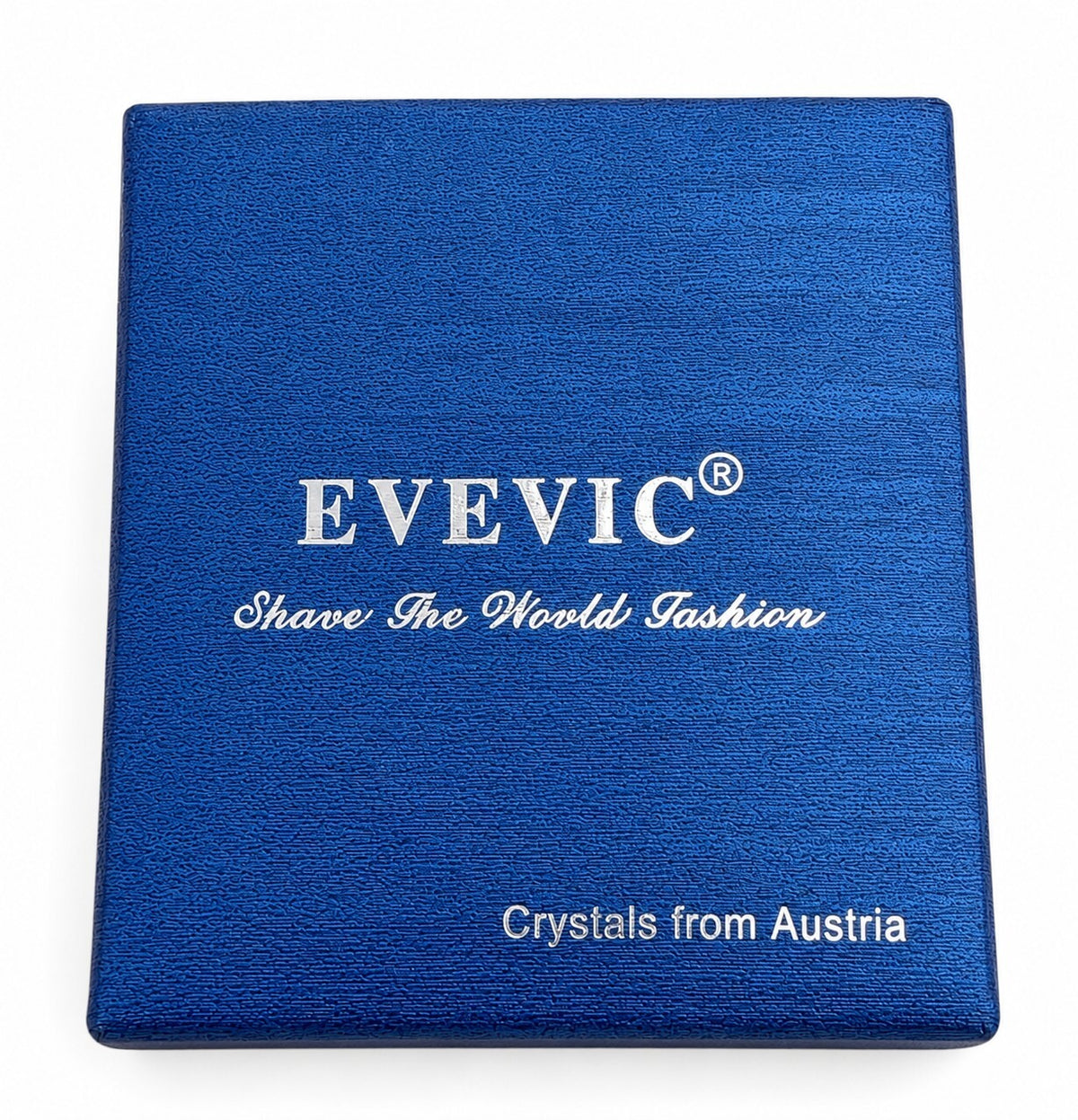 EVEVIC blue green crystal dangle earrings with blue gift box