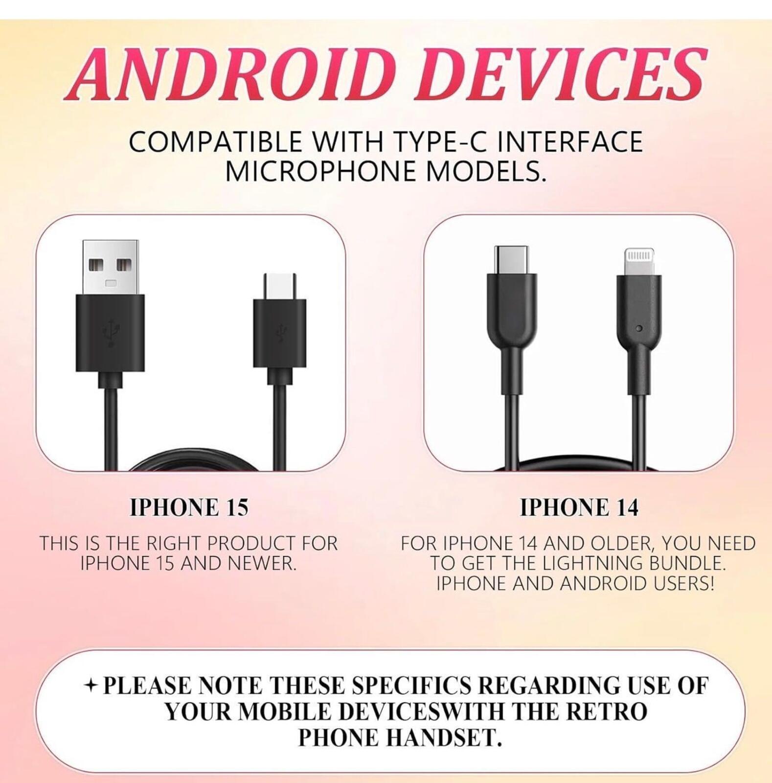 Retro Plug-In Phone Handset Clear Calls No Bluetooth Needed