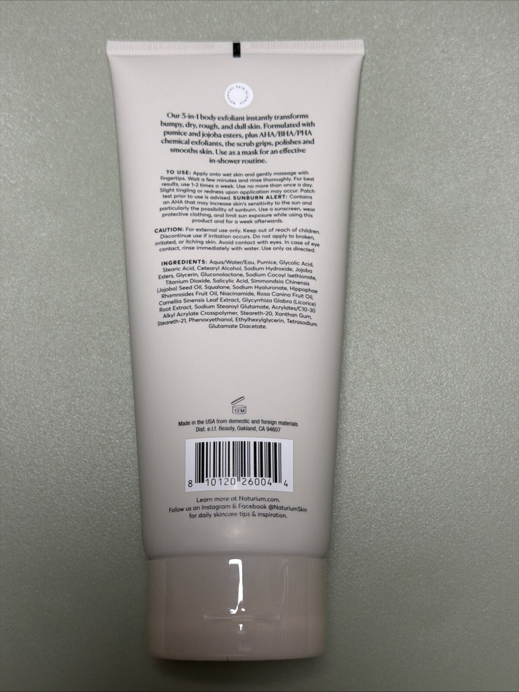 Naturium KP Body Scrub & Mask for Keratosis Pilaris, Bump 8 Ounce (Pack of 1)