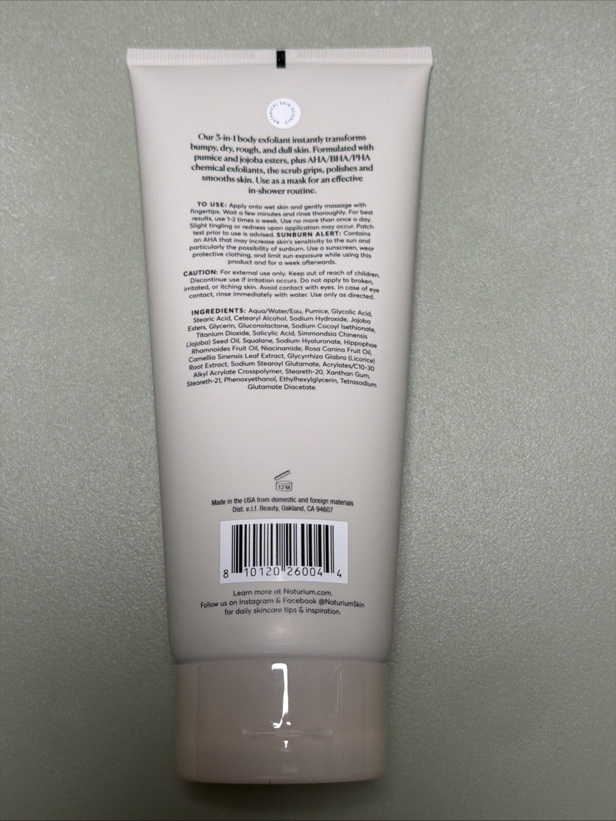 Naturium KP Body Scrub & Mask for Keratosis Pilaris, Bump 8 Ounce (Pack of 1)