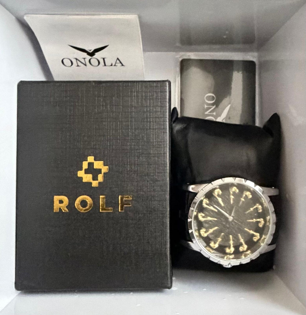 Black Gold Statement Watch | Bold Dial | Everyday Flex Piece