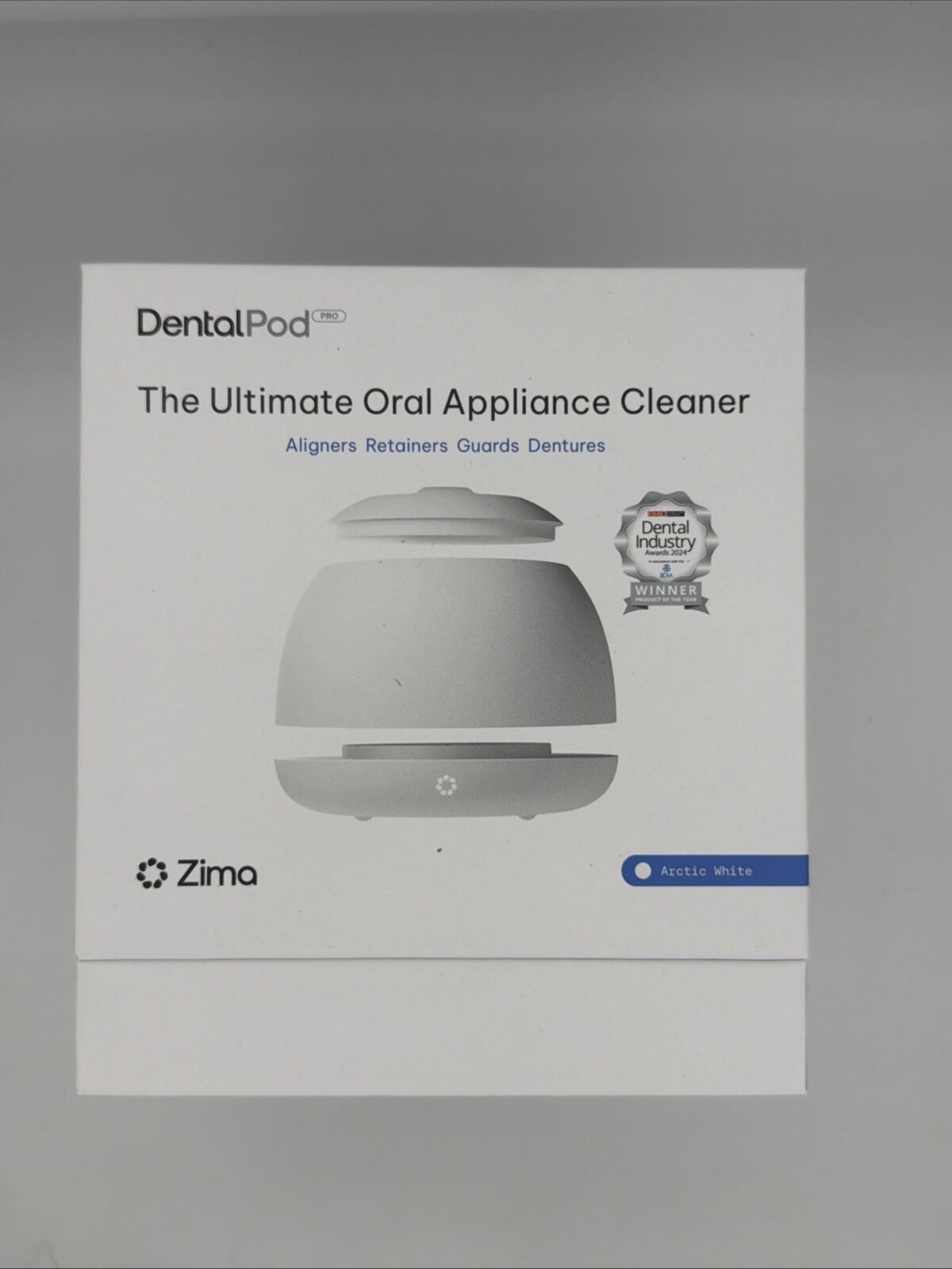 Zima Dental Pod Pro Ultrasonic Retainer Cleaner Machine White New
