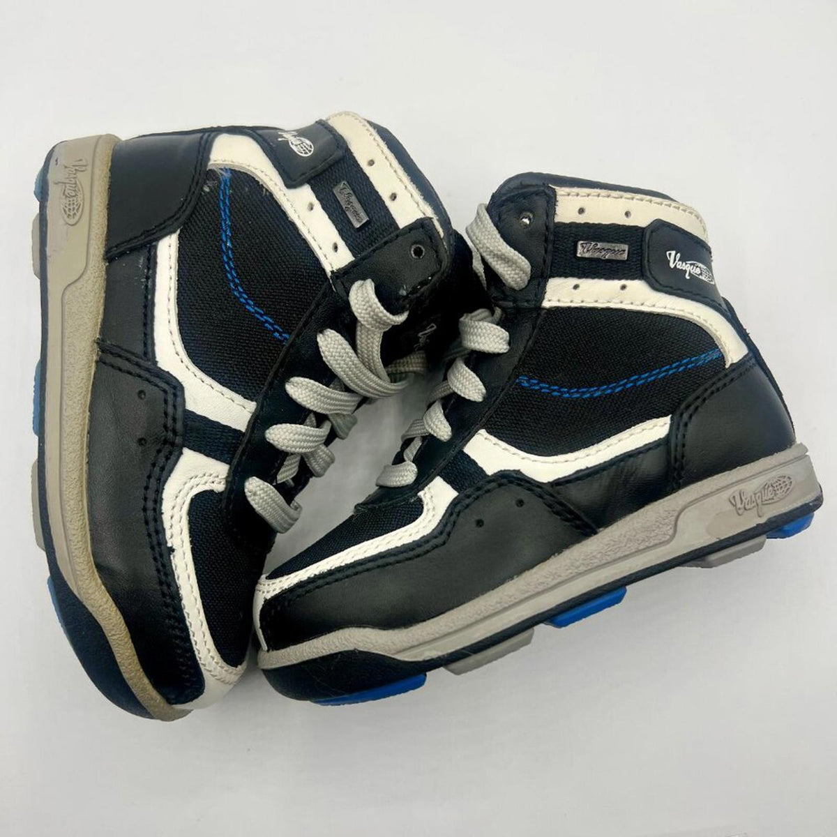 Vasque Urban Mid Top Sneakers Black White Blue Size 8