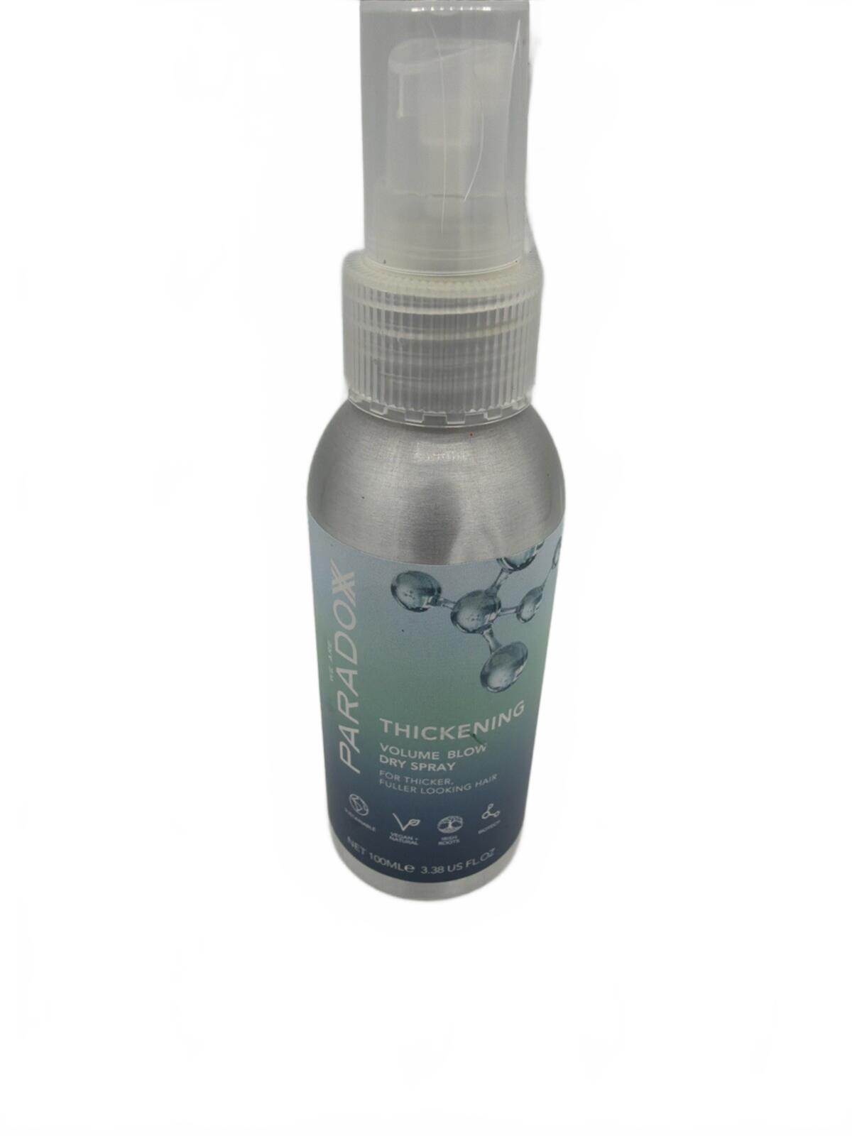 Paradox - Hair Thickening Volume Blow Dry Spray 3.38oz 100ml New!