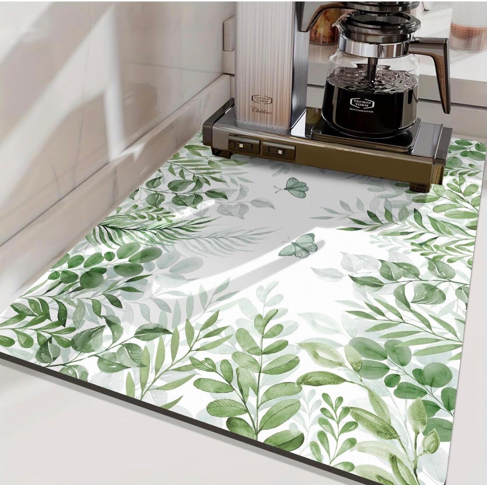 LOKHOM Spring Bloom Dish Drying Mat – Super Absorbent
