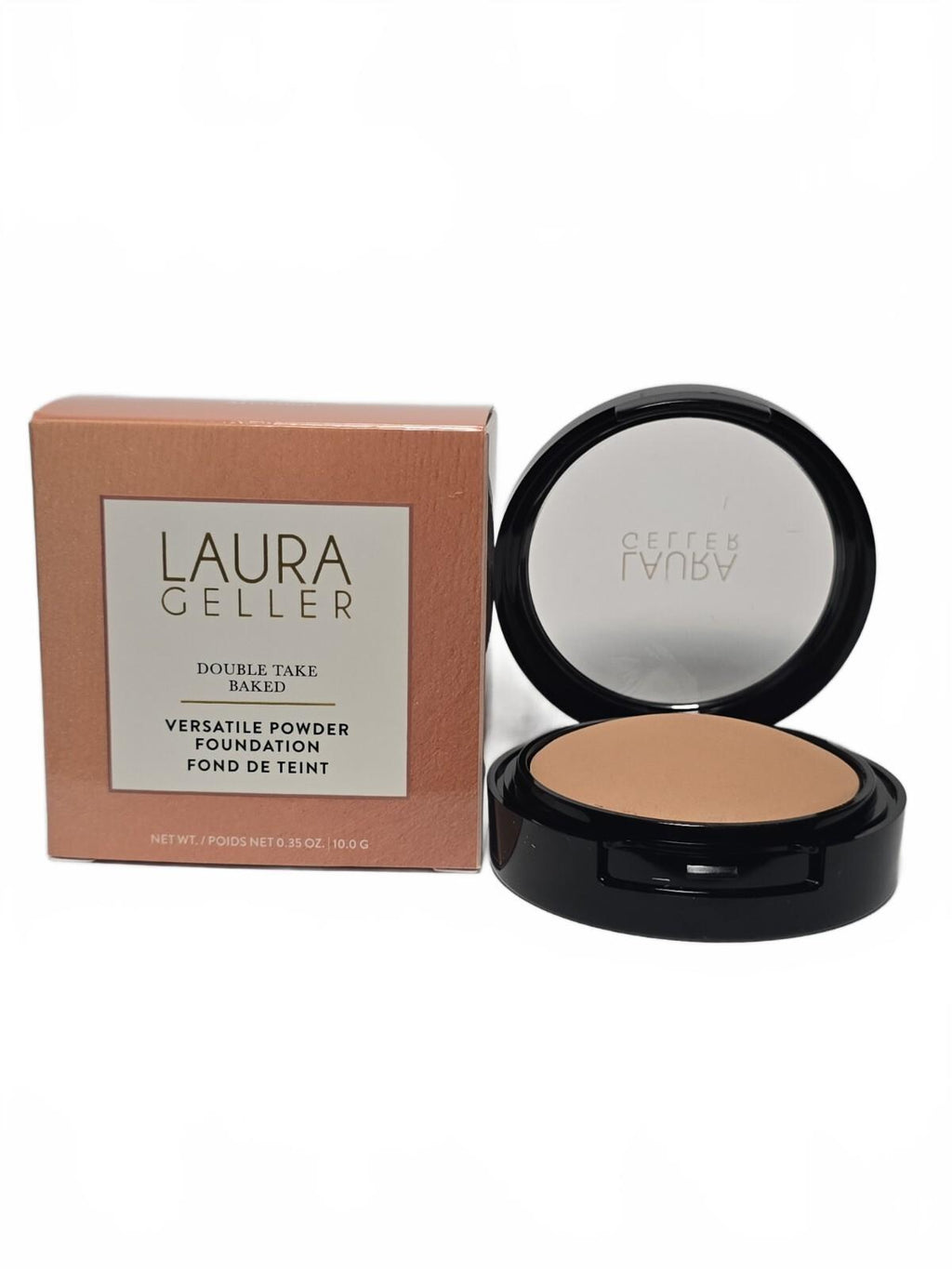 Laura Geller Double Take Baked Powder Foundation Medium Full Coverage Matte NIB