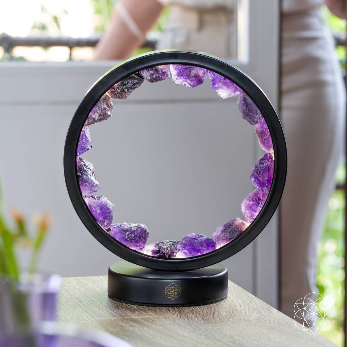 Conscious Items I Am At Peace Amethyst Lamp