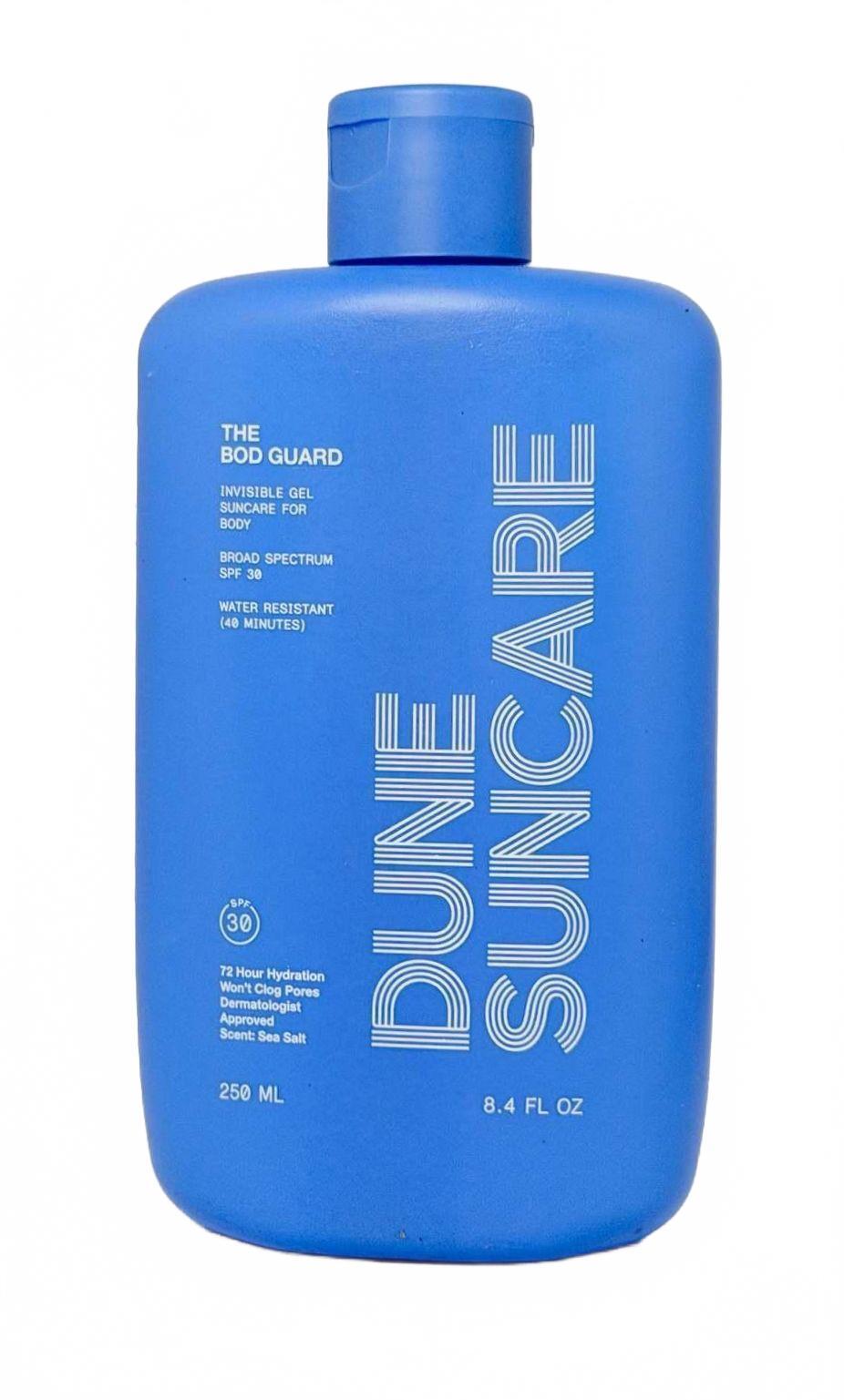 Dune Suncare clear gel body sunscreen SPF 30