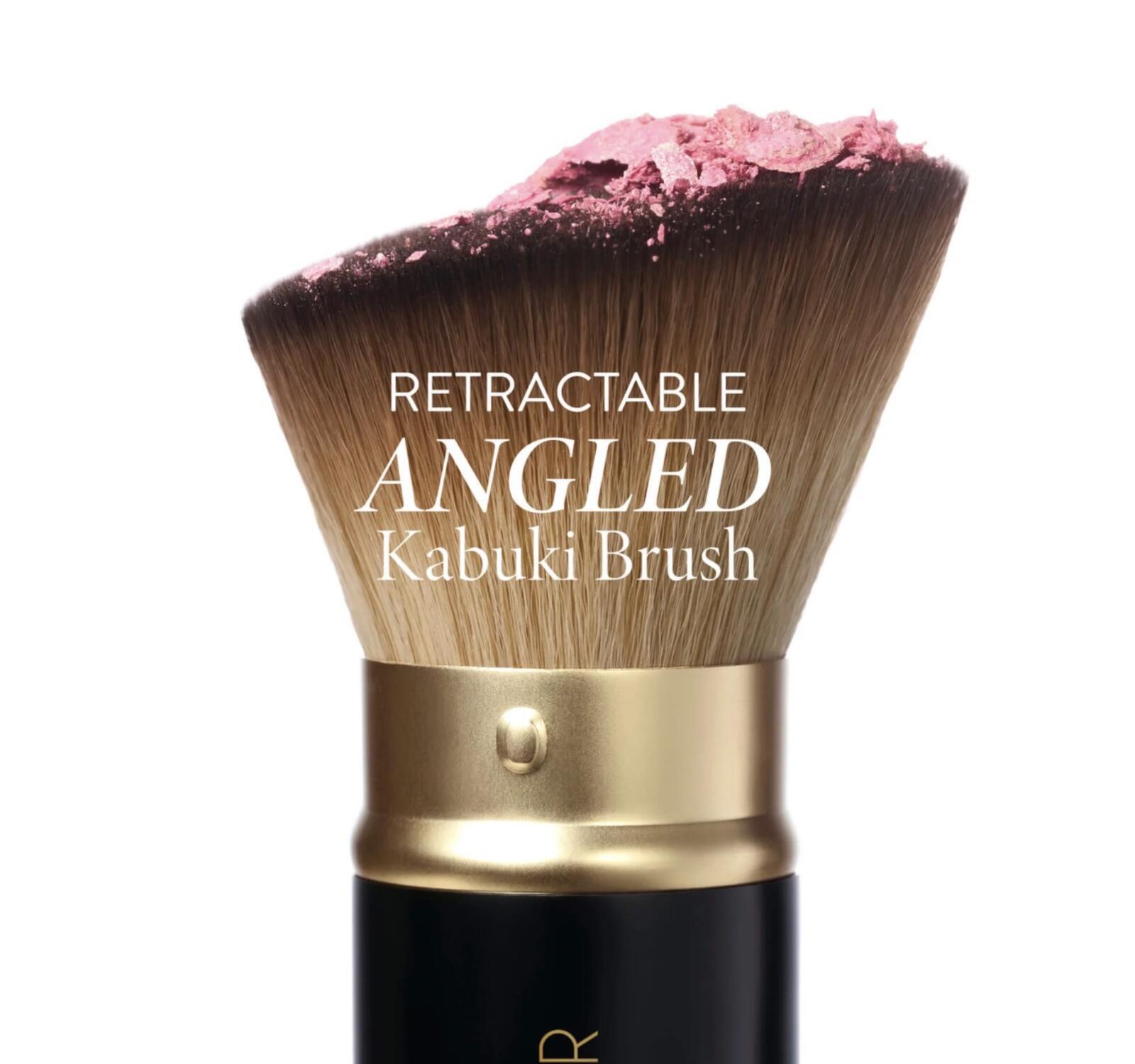 Retractable Kabuki Brush – Powder Cream Liquid Flawless Blend
