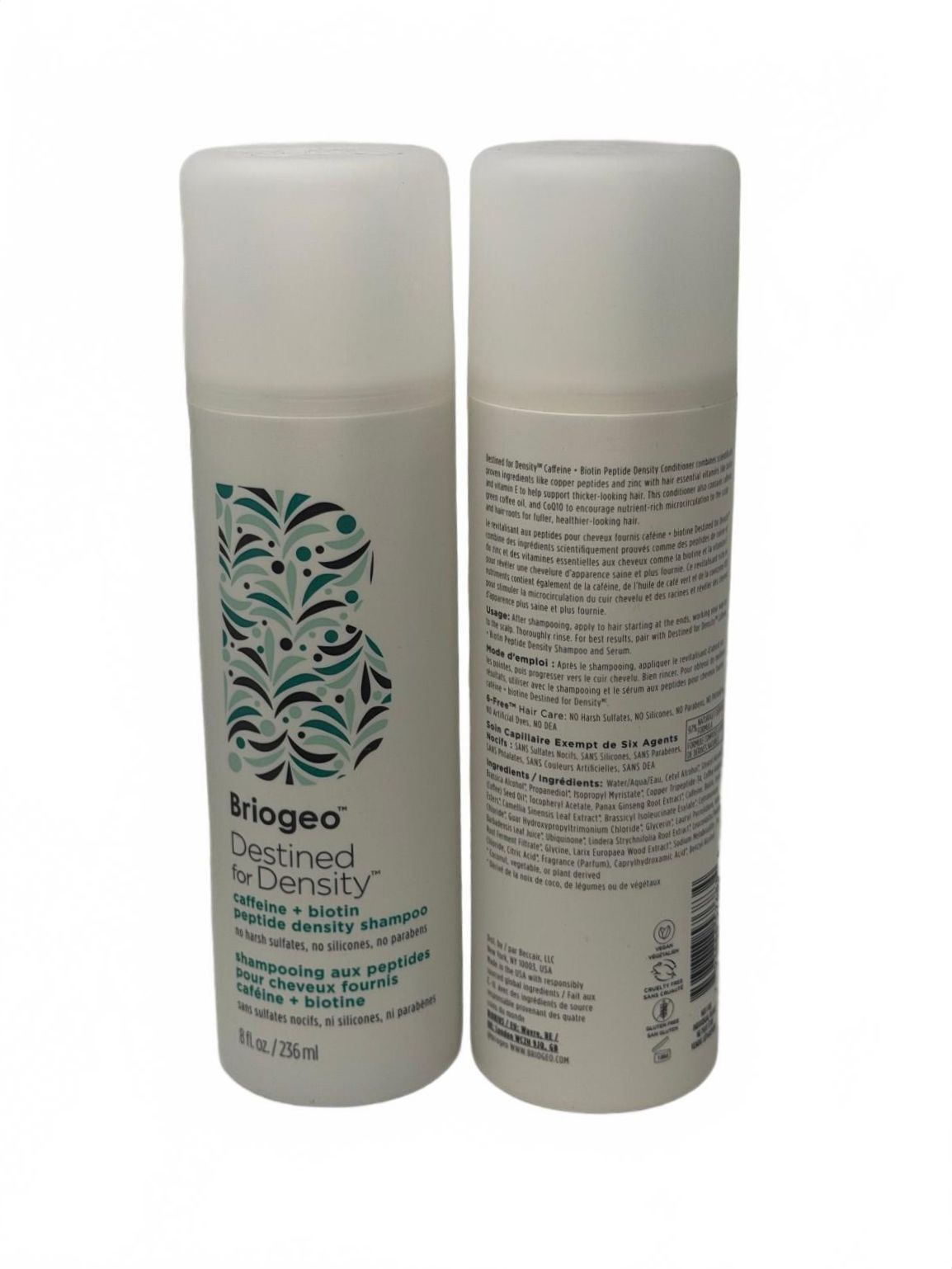 Briogeo Destined for Density shampoo and conditioner, two 8 fl oz bottles