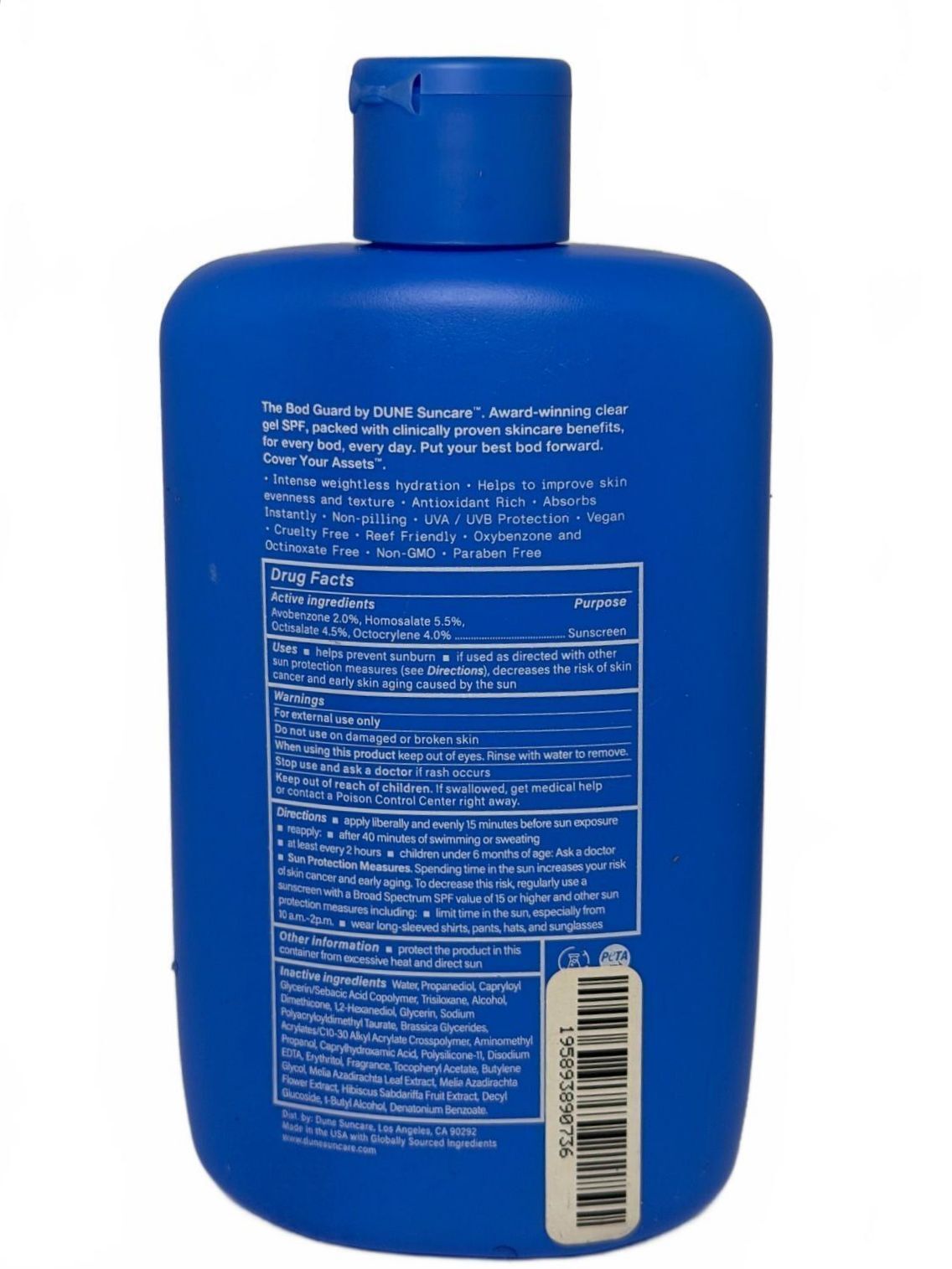 The Bod Guard invisible SPF 30 body sunscreen, full size