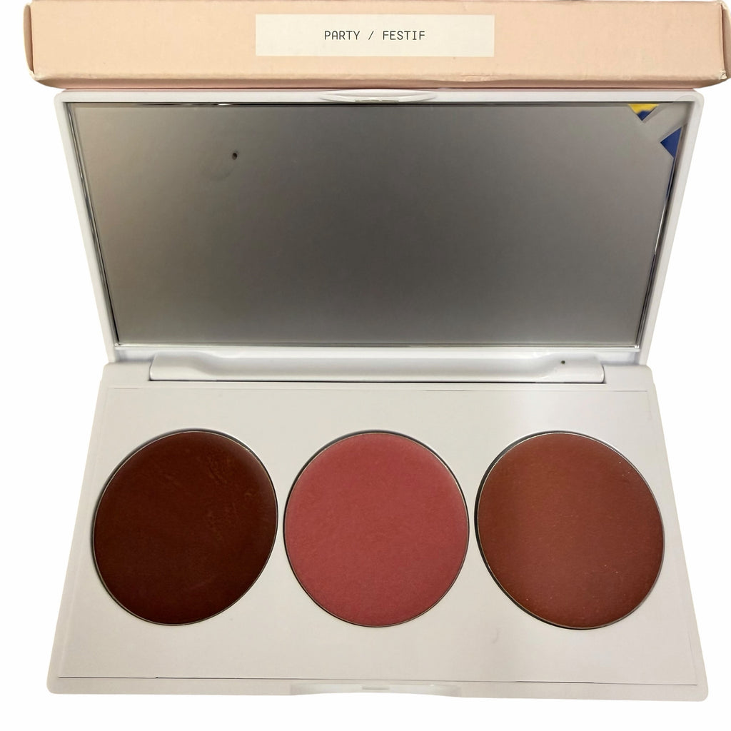 Run Don't Walk Finds Jones Road Miracle Balm Palette in Party shade with three buildable cream colors and a mirror.